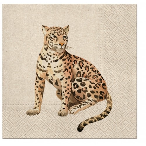 20 Servetten we care leopard - 33x33cm 3 lagen