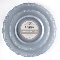 Casual - 40 Luxe Zilver Bordenset 