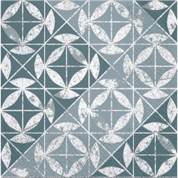 20 Servetten Mosaic Texture Zilver - 33x33cm 3 lagen